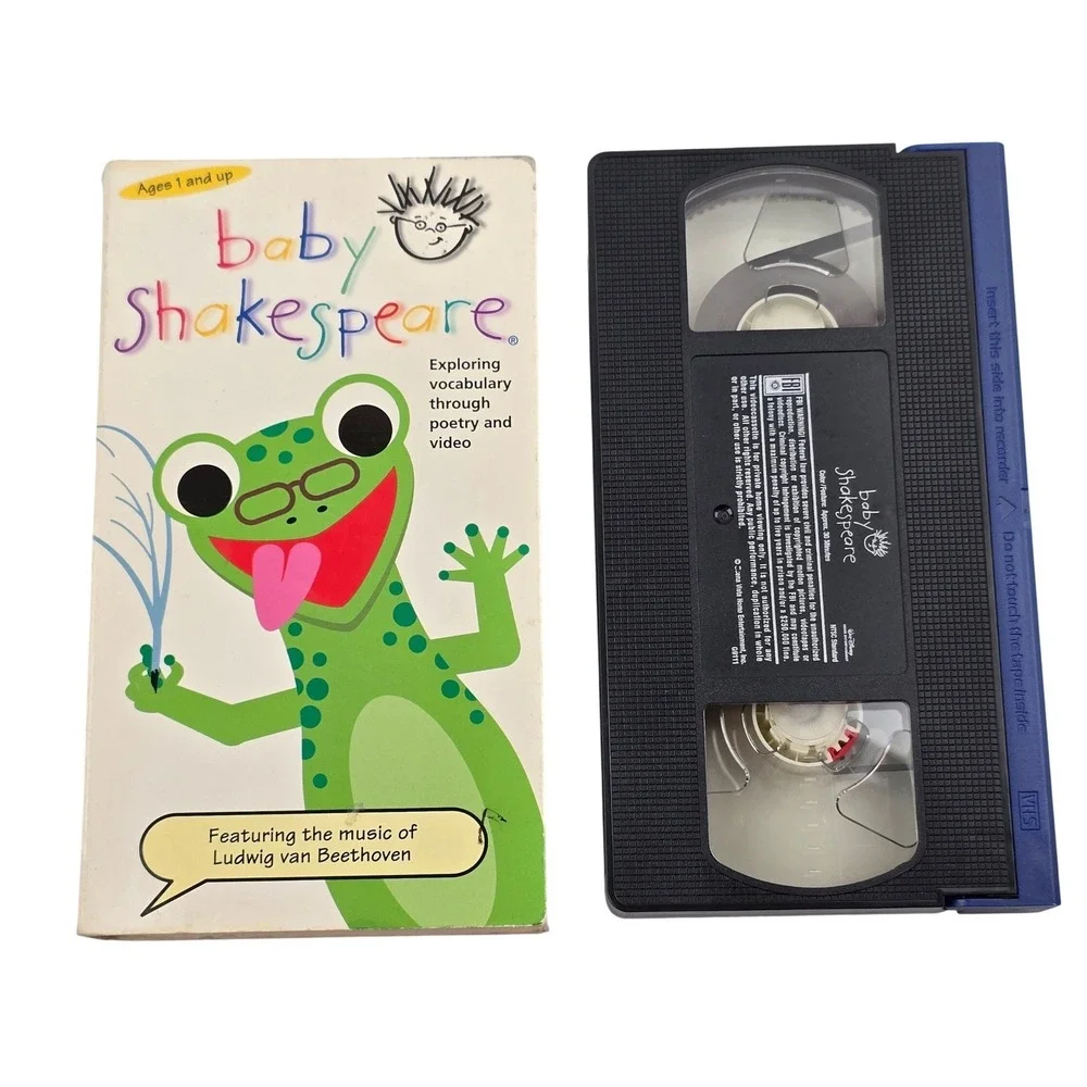 Baby Shakespeare Einstein Exploring Vocabulary Poems VHS 2000 Educational Kids